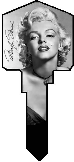 Marilyn Monroe Black and White Key